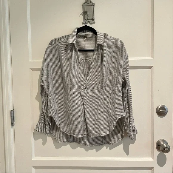 FREE PEOPLE Such Good Things 100% Cotton Blouse. Size XS. - Picture 3 of 15